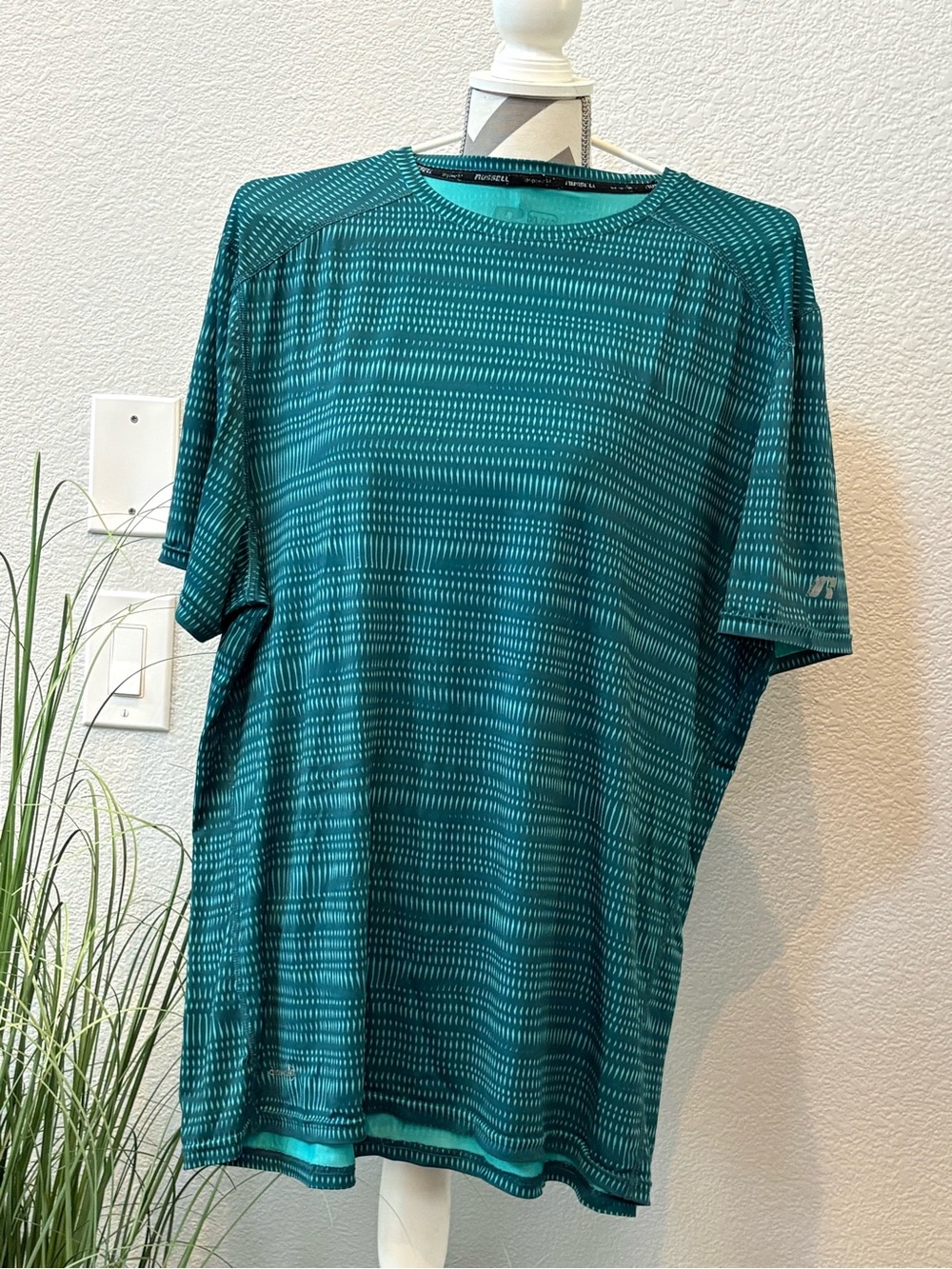 Russell Athletic Teal Graphic Short-Sleeve Performance Tee